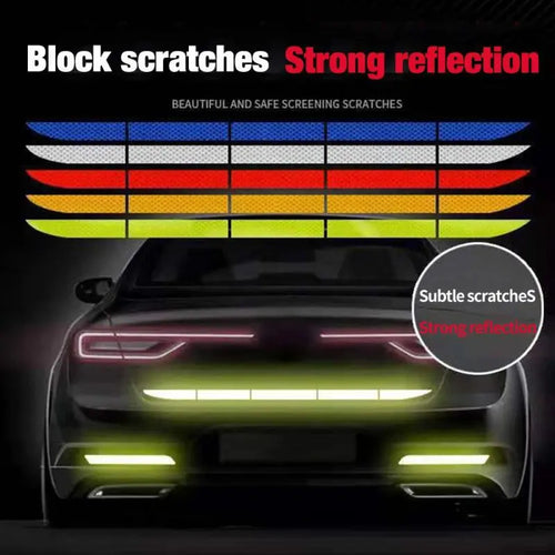 1 Set Reflective Warning Safety Tape - Car Trunk Anti-Collision, Add Protection For Your Vehicle